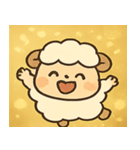 キラキラもこもこヒツジ@SFW（個別スタンプ：3）