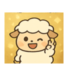 キラキラもこもこヒツジ@SFW（個別スタンプ：14）