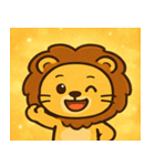 キラキラたてがみのライオン@SFW（個別スタンプ：1）