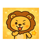キラキラたてがみのライオン@SFW（個別スタンプ：12）
