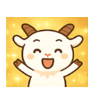 キラキラつののヤギ@SFW（個別スタンプ：3）