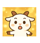 キラキラつののヤギ@SFW（個別スタンプ：4）