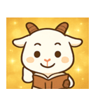 キラキラつののヤギ@SFW（個別スタンプ：12）
