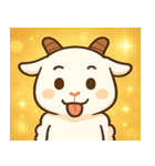 キラキラつののヤギ@SFW（個別スタンプ：15）