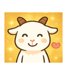 キラキラつののヤギ@SFW（個別スタンプ：16）