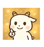 キラキラつののヤギ@SFW（個別スタンプ：24）