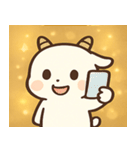 キラキラつののヤギ@SFW（個別スタンプ：32）