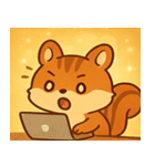 キラキラしっぽのリス@SFW（個別スタンプ：10）