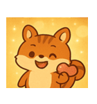 キラキラしっぽのリス@SFW（個別スタンプ：16）