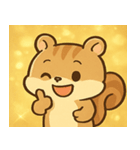 キラキラしっぽのリス@SFW（個別スタンプ：25）