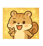 キラキラしっぽのリス@SFW（個別スタンプ：30）