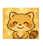 キラキラアライグマ@SFW（個別スタンプ：1）