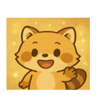 キラキラアライグマ@SFW（個別スタンプ：10）