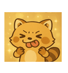 キラキラアライグマ@SFW（個別スタンプ：15）