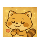 キラキラアライグマ@SFW（個別スタンプ：16）