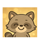 キラキラアライグマ@SFW（個別スタンプ：17）