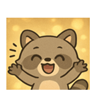 キラキラアライグマ@SFW（個別スタンプ：19）