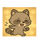 キラキラアライグマ@SFW（個別スタンプ：21）