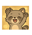 キラキラアライグマ@SFW（個別スタンプ：23）