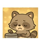 キラキラアライグマ@SFW（個別スタンプ：26）