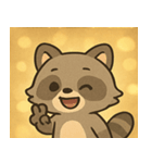 キラキラアライグマ@SFW（個別スタンプ：28）
