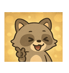 キラキラアライグマ@SFW（個別スタンプ：29）