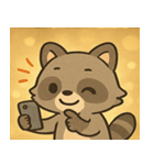 キラキラアライグマ@SFW（個別スタンプ：32）