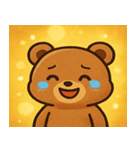 キラキラもふもふクマ@SFW（個別スタンプ：1）