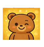 キラキラもふもふクマ@SFW（個別スタンプ：6）