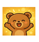 キラキラもふもふクマ@SFW（個別スタンプ：7）