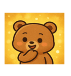 キラキラもふもふクマ@SFW（個別スタンプ：8）