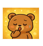 キラキラもふもふクマ@SFW（個別スタンプ：11）