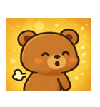 キラキラもふもふクマ@SFW（個別スタンプ：13）