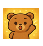 キラキラもふもふクマ@SFW（個別スタンプ：14）