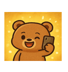 キラキラもふもふクマ@SFW（個別スタンプ：16）