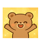 キラキラもふもふクマ@SFW（個別スタンプ：19）