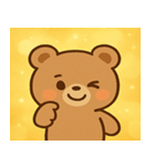 キラキラもふもふクマ@SFW（個別スタンプ：22）