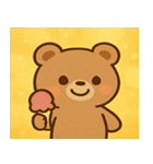キラキラもふもふクマ@SFW（個別スタンプ：25）