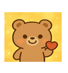 キラキラもふもふクマ@SFW（個別スタンプ：32）