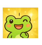 キラキラぴょんのカエル@SFW（個別スタンプ：4）