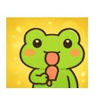 キラキラぴょんのカエル@SFW（個別スタンプ：5）