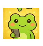 キラキラぴょんのカエル@SFW（個別スタンプ：10）