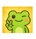 キラキラぴょんのカエル@SFW（個別スタンプ：14）