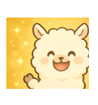 キラキラふわふわアルパカ@SFW（個別スタンプ：1）