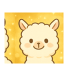 キラキラふわふわアルパカ@SFW（個別スタンプ：3）
