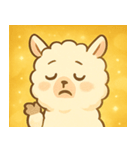 キラキラふわふわアルパカ@SFW（個別スタンプ：8）