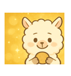 キラキラふわふわアルパカ@SFW（個別スタンプ：9）