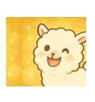 キラキラふわふわアルパカ@SFW（個別スタンプ：14）