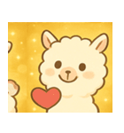 キラキラふわふわアルパカ@SFW（個別スタンプ：15）