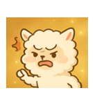 キラキラふわふわアルパカ@SFW（個別スタンプ：18）